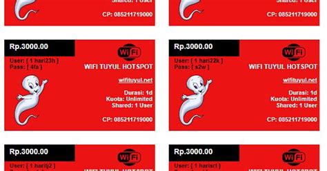 Contoh Template Voucher Mikrotik Hotspot Album On Imgur