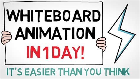 How To Create A Whiteboard Animation In One Day Youtube