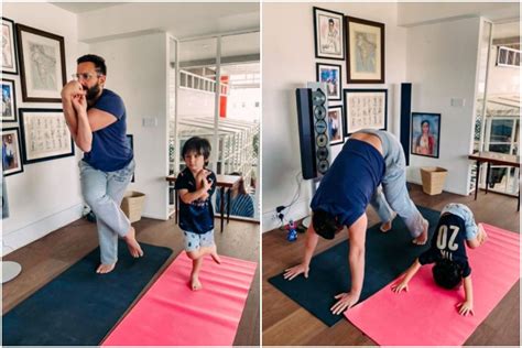 Kareena Kapoor Khan Shares A Glimpse Of Saif Taimur Doing Yoga And It Is Undoubtedly The Cutest