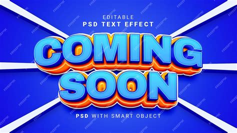 Premium Psd 3d Coming Soon Text Effect