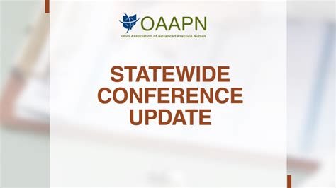 Oaapn Statewide Conference Update Oaapn