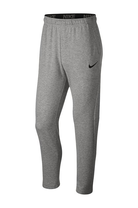 Nike Fleece Dri Fit Training Sweatpants In Dk Grey Heatherblack Gray