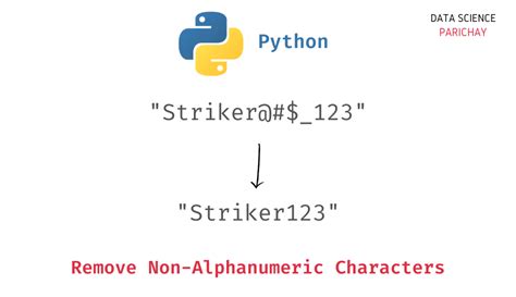 Python Remove Non Alphanumeric Characters From String Data Science