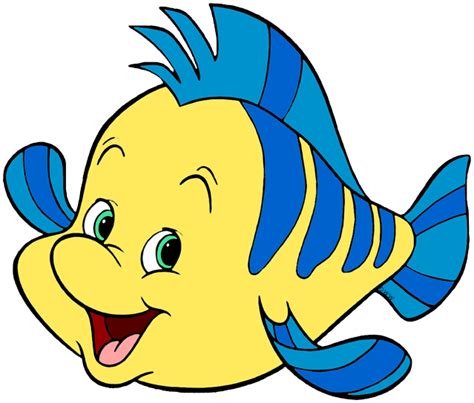 Flounder From Little Mermaid Clip Art Library