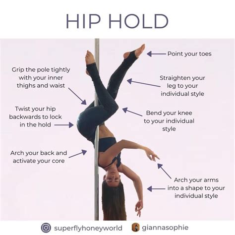 Pole Trick Tutorial Hip Hold Pole Dancing Fitness Pole Dance Moves