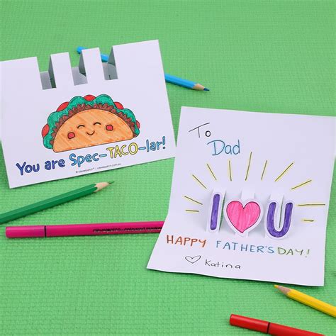 Pop Up Fathers Day Card Fathers Day Cleverpatch Art And Craft