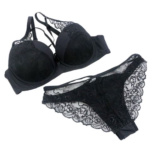 Push Up Bra Set Perfering Hot Fashion French Lace Sexy Underwear Lingerie Gather Bralette
