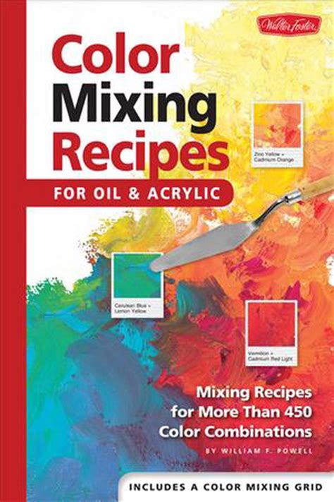 Color Mixing Recipes For Oil And Acrylic By William F Powell Spiral