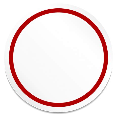 Circle Stickers Template