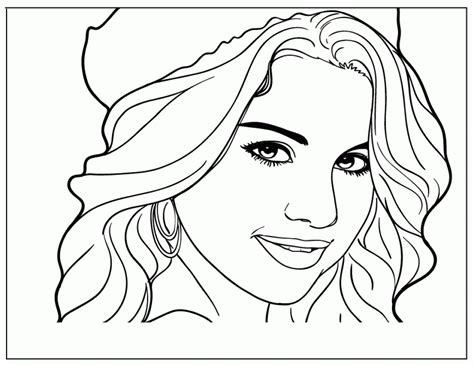 Coloring selena gomez coloring pages line selena gomez. Selena Gomez Drawing at GetDrawings | Free download