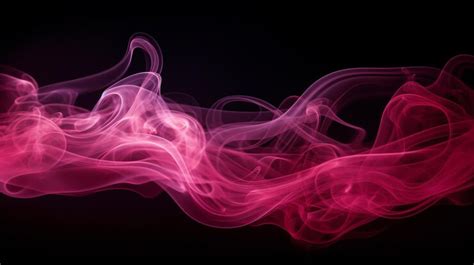 Premium Ai Image Pink And Purple Smoke Against A Black Background