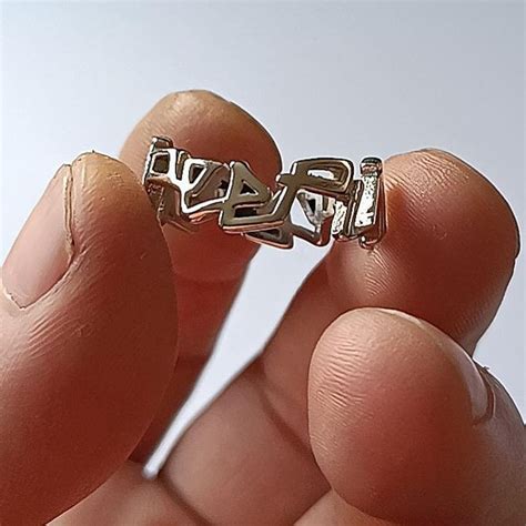 Lil Peep Ring Stainless Steel Lil Peep Wraparound Name Ring Etsy