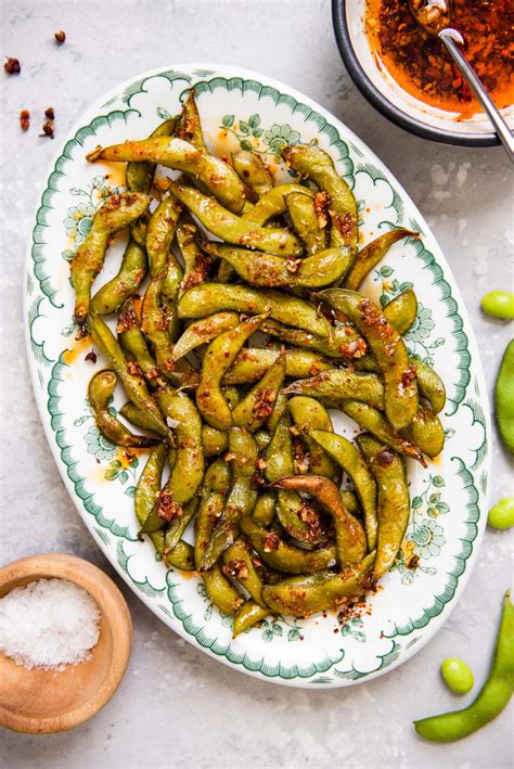 Spicy Roasted Edamame Healthy Nibbles By Lisa Lin By Lisa Lin