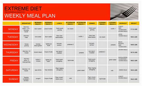 Penjelasan spesifik mengenai cara pemakanan dalam membina otot dan kurangkan lemak. Keyza: JADUAL HARIAN (DIET VS SCHOOL)