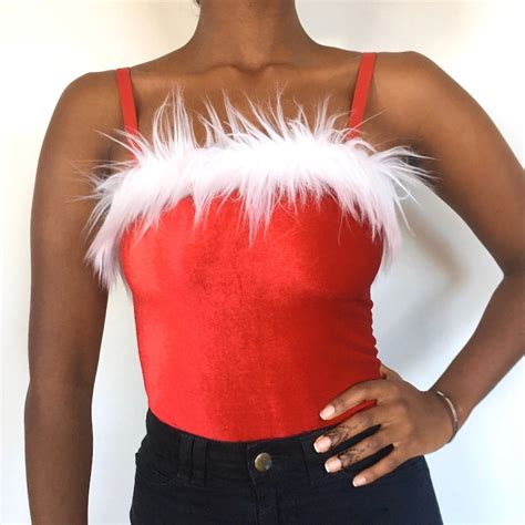 Santa Crop Top Mean Girls Christmas Costume Outfit Holiday Etsy