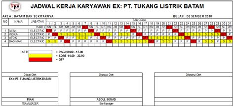 Aplikasi shift kerja otomatis atur jadwal shift kerja karyawan dalam satu aplikasi. DOWNLOAD TIME SHIFT JADWAL KERJA KARIAWAN EXCEL