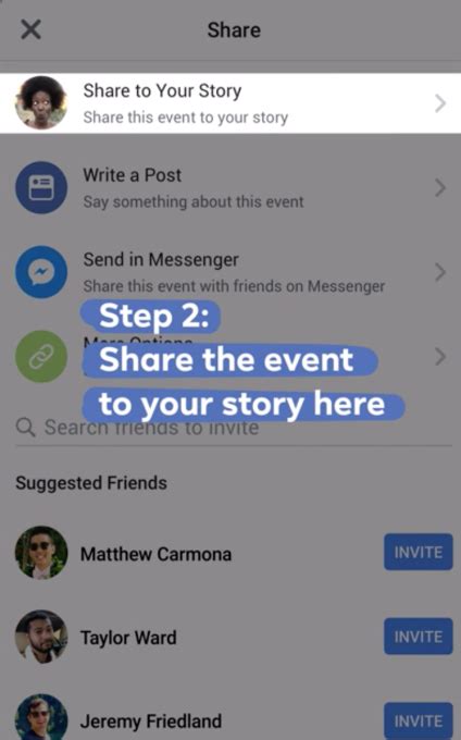 Facebook Adds The Option To Share Events To Stories Message Friends