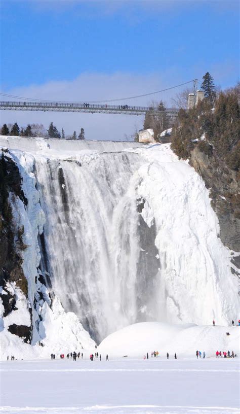 Finding Frozen Beauty At Montmorency Falls Photos Quebec City