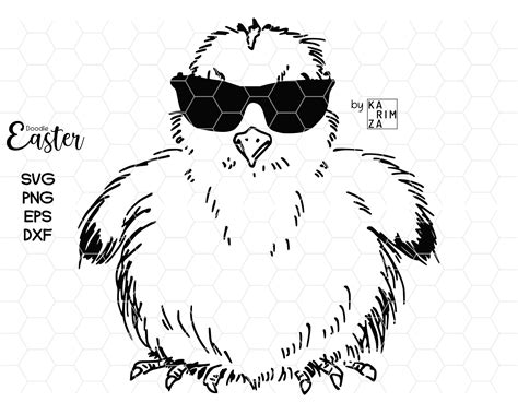 Peep Chick Svg Chick With Sunglasses Svg Etsy