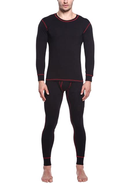 2pc Thermal Underwear For Men Cotton Long Top And Bottom Mens Insulated Long Johns For Cold