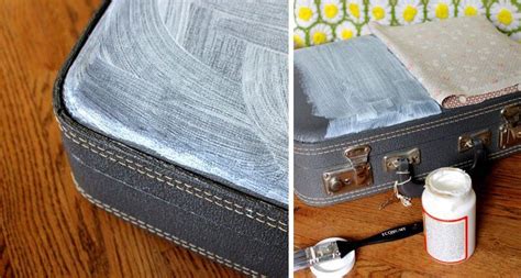 Diy Upcycling How To Fabric Covered Vintage Suitcase Repurpose Luggage