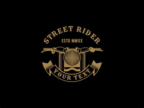 Street Rider Motorcycle Club Logo Graphic By Shikatso · Creative Fabrica