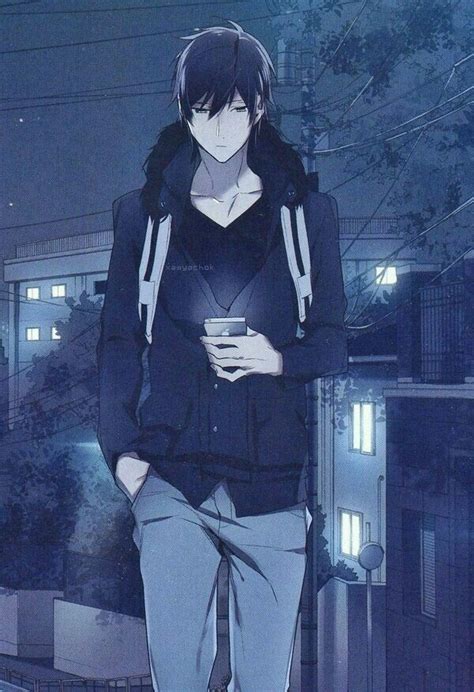 Anime Boy Walking Side View