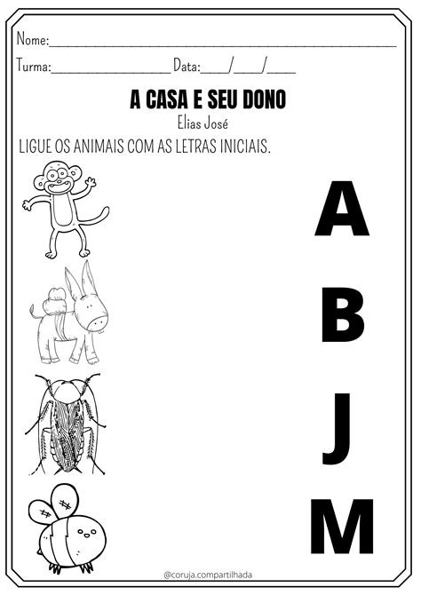 Atividades A Casa E Seu Dono Educação Infantil