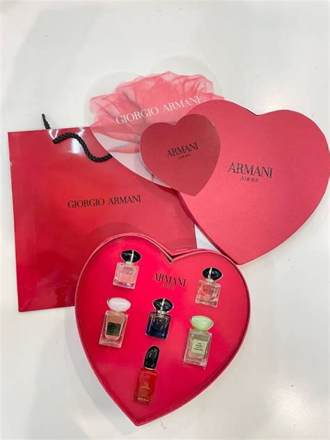 Giorgio Armani Amore Red Heart Shaped 6in1 Set 6x10ml Wpb Perfume