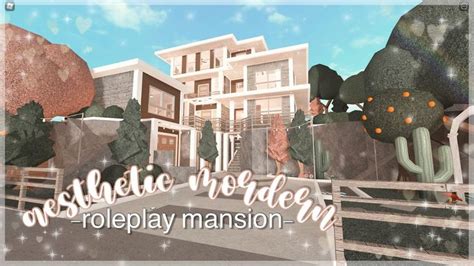 Aesthetic Modern Roleplay Mansion Bloxburg Speedbuild Luminto
