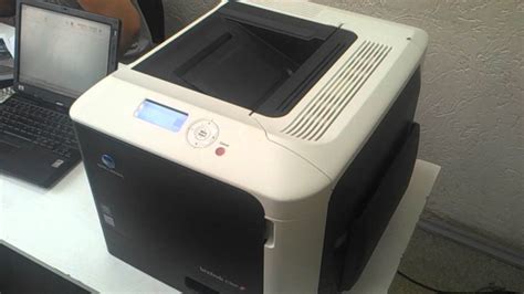 The new printer appears in the printer list screen. Тест драйв Konica Minolta bizhub c35p - YouTube