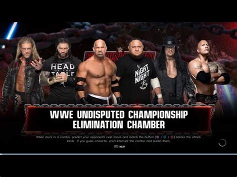 Wwwe Undisputed Championship Six Man Elimination Chamber Match Gameplay