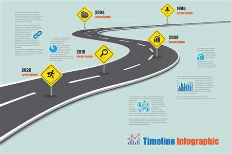 Business Roadmap Timeline Infographic Template Vector Illustration