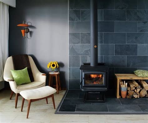 The floor is concrete and the wall the stove will be up against is internal plastered brick. slate hearth for wood stove - Google Search | Wood stove ...