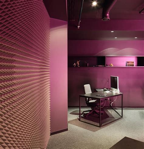 Sweet Magenta Wall Color For Modern Office Interior What Are The Best