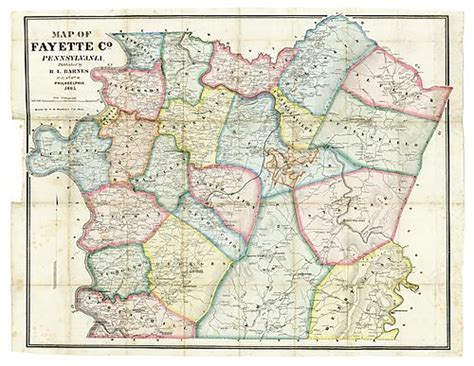Map Of Fayette County Pennsylvania Digital Pitt