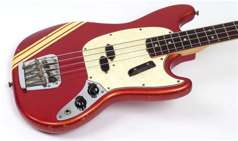 Fender Mustang Bass 1968 Competition Red Reverb