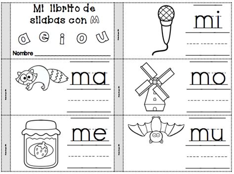 Letra M Silabas Ma Me Mi Mo Mu Spanish Resources For K 1