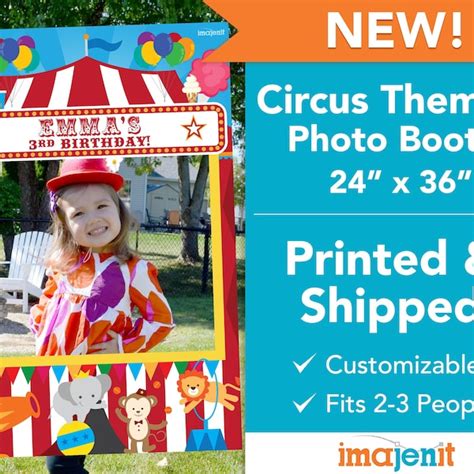 Circus Photo Booth Props Etsy