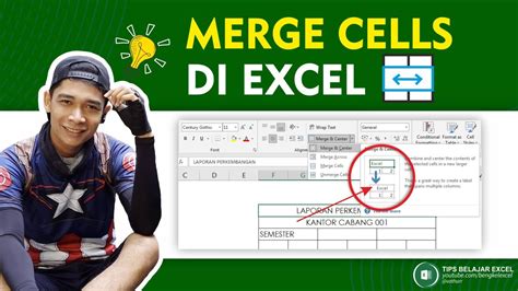 Tips Merge And Center Merge Across Merger Cells Ms Excel Youtube