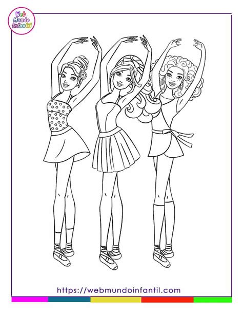 Dibujos De Barbie Para Colorear E Imprimir En Pdf