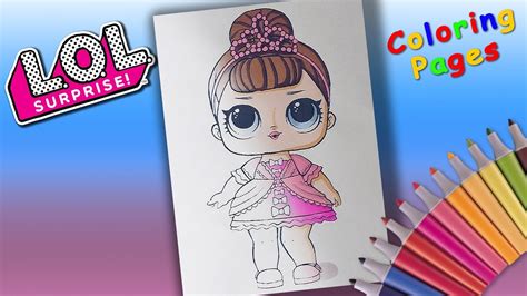 Lol Surprise Doll Coloring Book Fancy Coloring Page For Children Youtube
