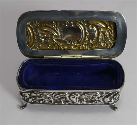 Antiques Atlas Antique Silver Jewellery Ring Box Chester 1906
