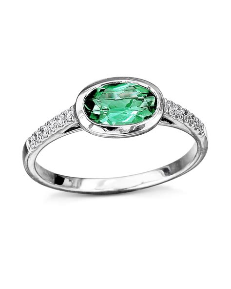 Oval Green Tourmaline And Diamond Ring Turgeon Raine