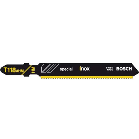 Bosch T118ahm Jigsaw Blades Special For Inox Pack Of 3