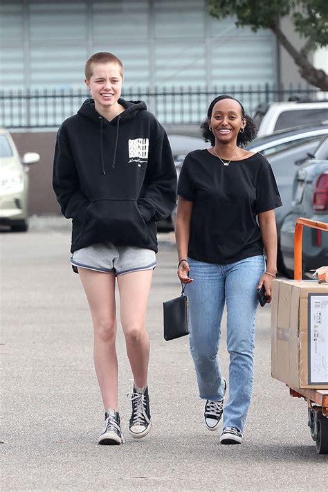 Shiloh Jolie Pitt Shows Buzz Cut While Shopping With Sister Zahara