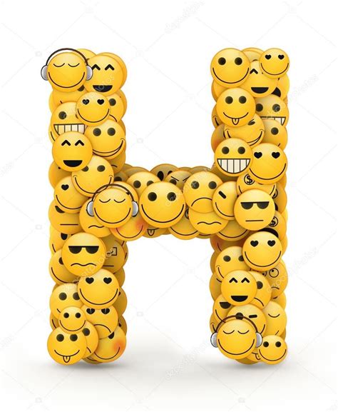 H letter images · h.my best friend. Download - Emoticons letter H — Stock Image #29994269 | Cute emoji ...