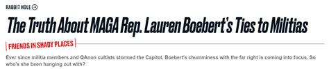 The Truth About Maga Rep Lauren Boeberts Ties To Militias Friends