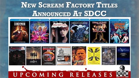 New Scream Factory Titles Announced At Sdcc Youtube