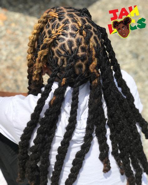 #1 dyed mohawk with bounded bun. Pin by Shemar W on Dreadlock hairstyles black in 2020 ...